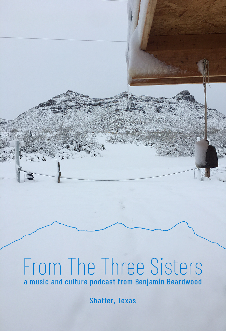 The Three Sisters in winter from Benjamin's nest